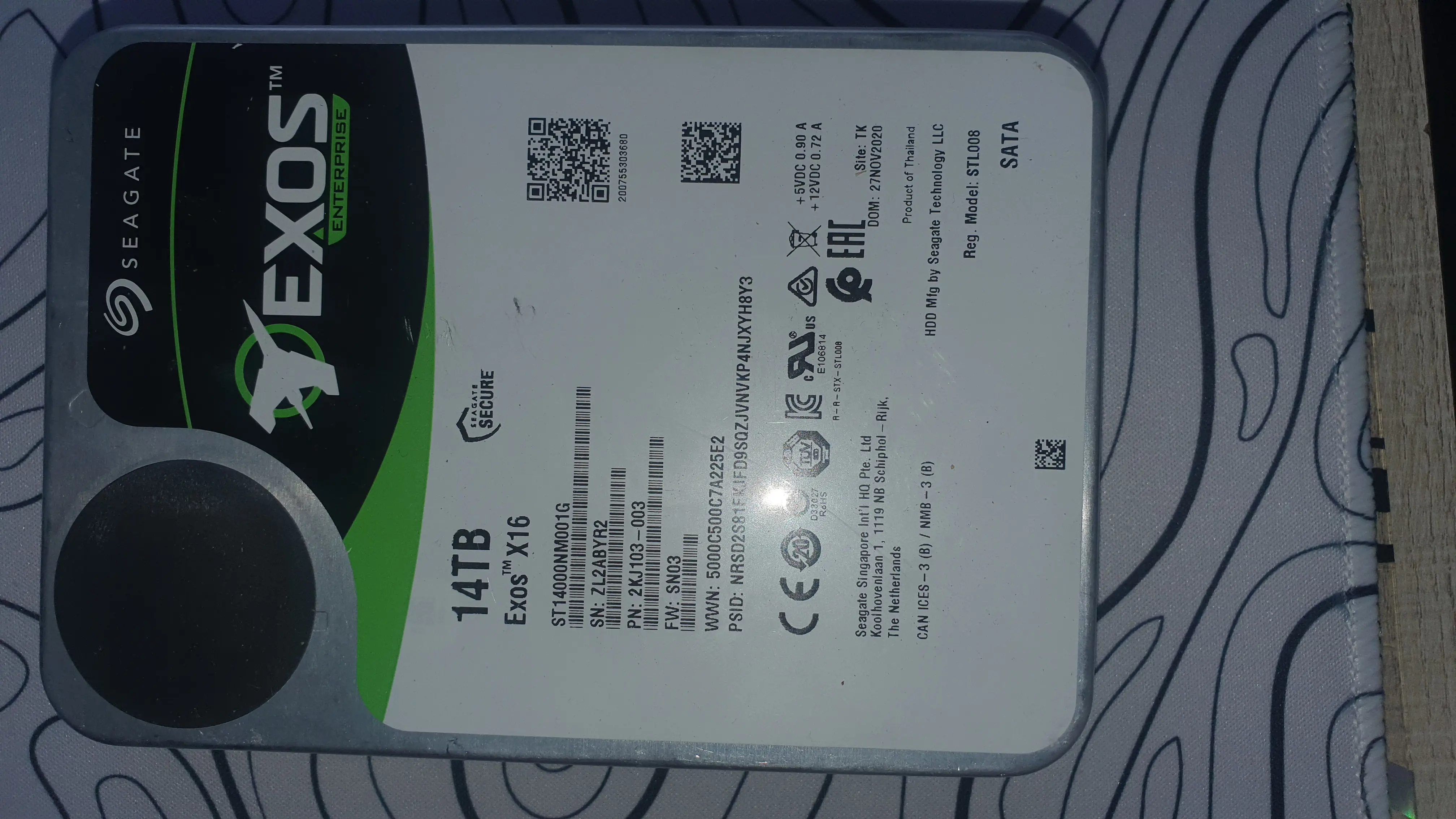 Seagate Exos X16 14 TB festplatte